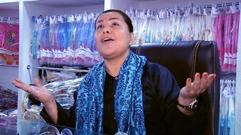 Юлдуз Усманова. Кадр из видеообращения