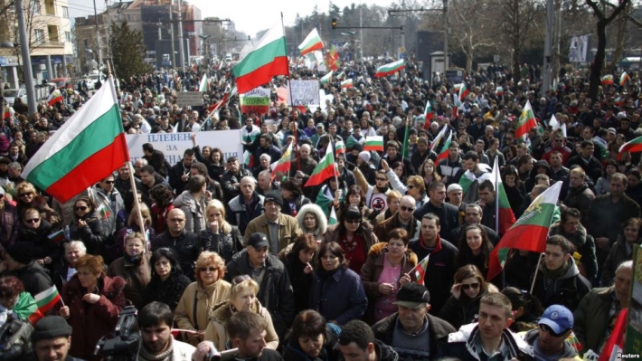 Массовая акция протеста в Софии, 3 марта 2013 года
