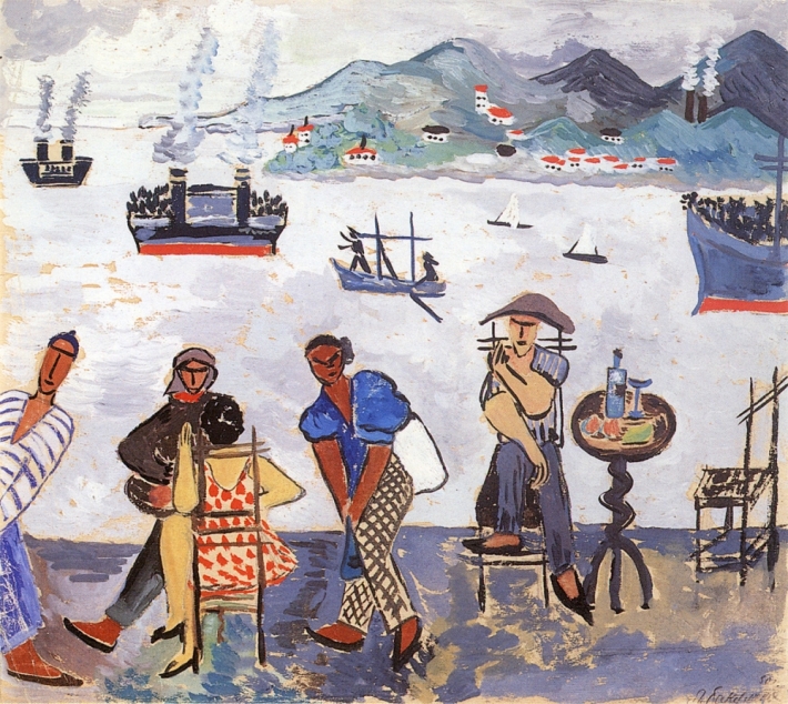 Людмила Бакулина. Пристань в Батуми, 1930