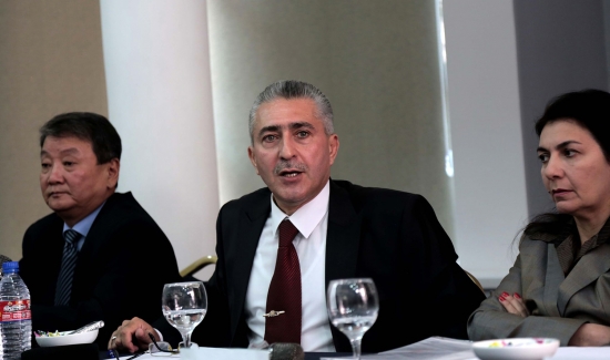 Енисей Кан, Ахмд Алиев, Мехрибон Алиева. Фото Умиды Ахмедовой