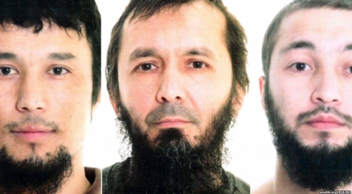 Трое из арестованных в Швеции узбеков. Фото с сайта Радио Свободы