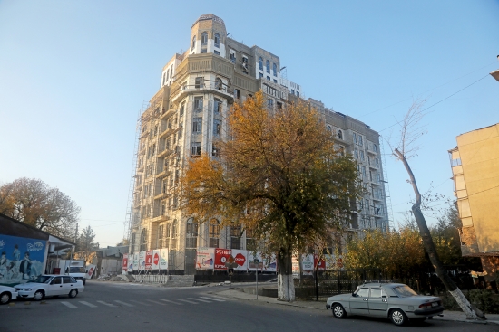 Дом на месте участка, принадлежавшего секретарю Совета безопасности при президенте Узбекистана В. Махмудову