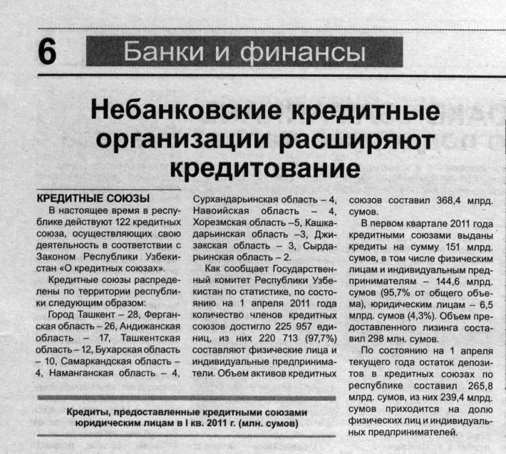 Статья из газеты Бизнес-вестник Востока от 24 мая 2011 года